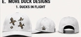DuskLine Co. Ducks in Flight embroidered hat design